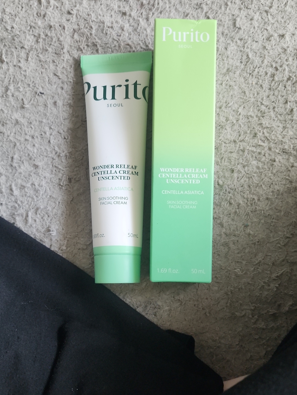 2 purito Wonder Relief Centella Cream Unscented - Green